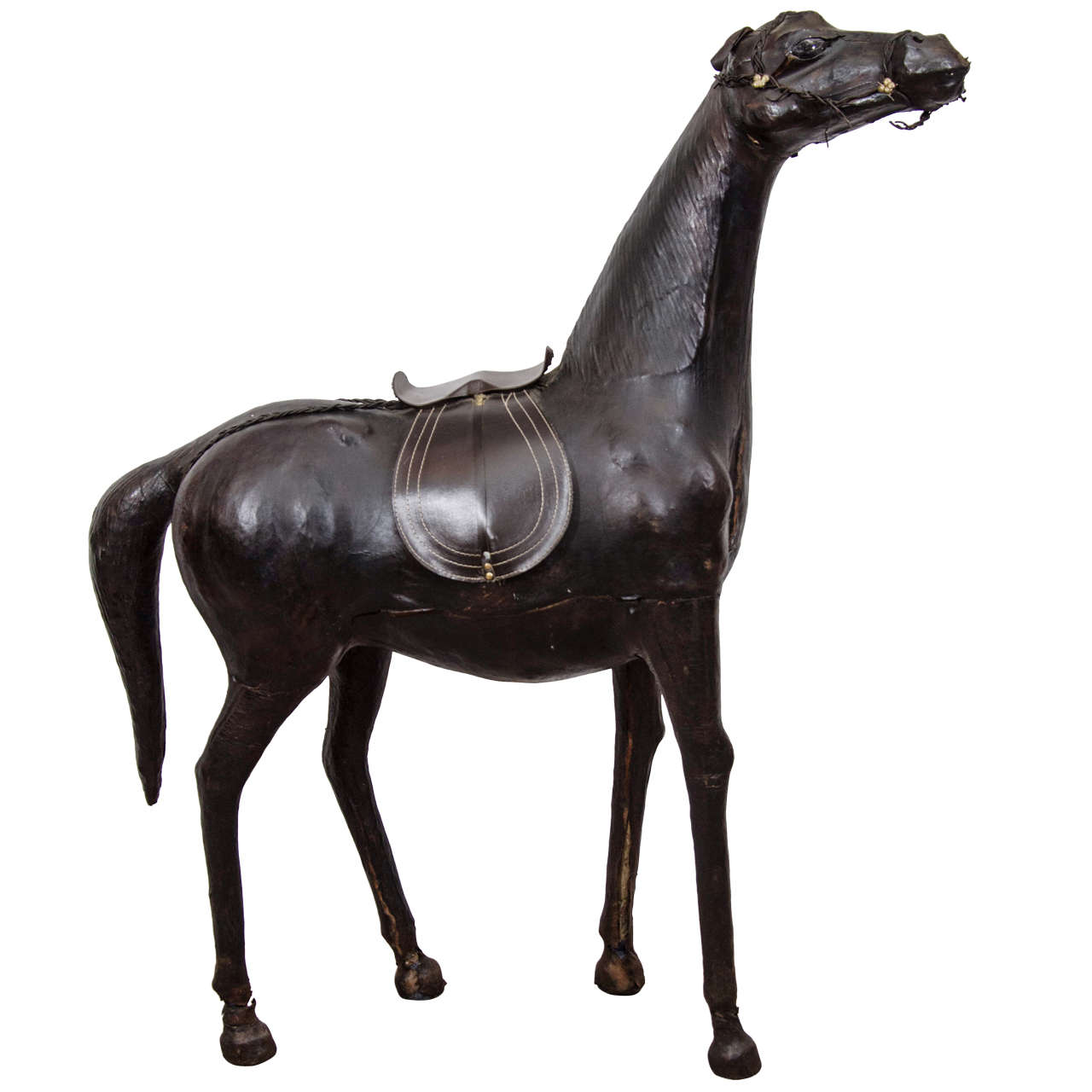 Leather horse sculpture, 1950s