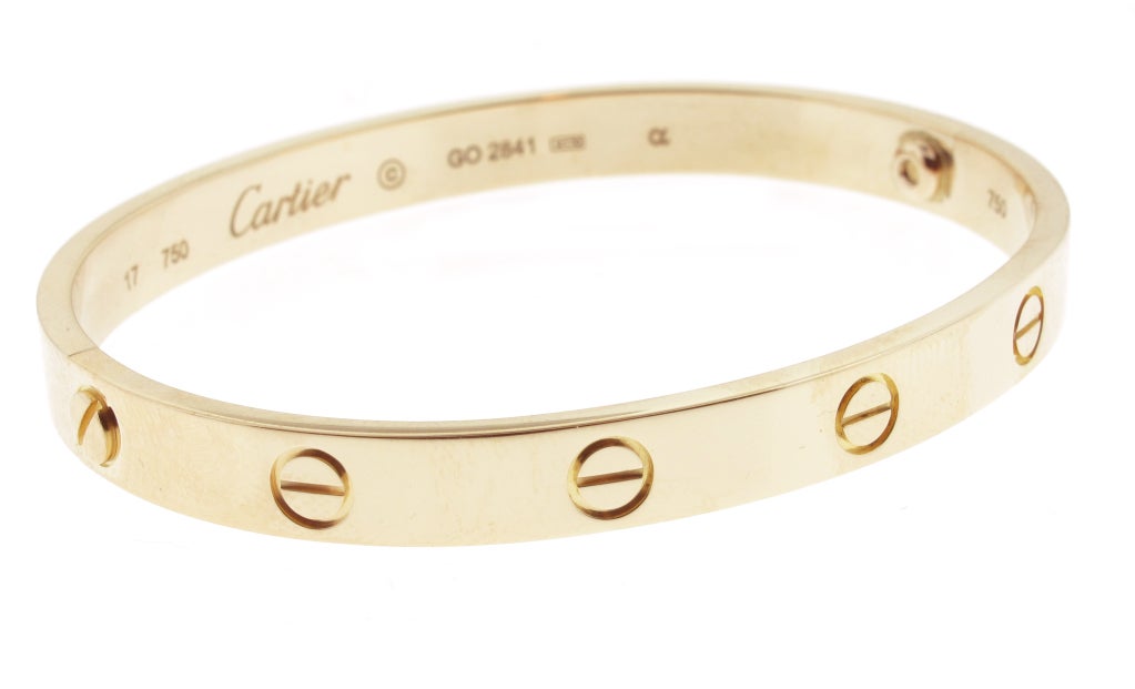 White Gold Bracelets: Cartier Bracelet Lock