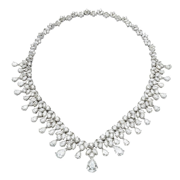 An Absolutely Amazing Diamond Necklace and Tiara at 1stdibs