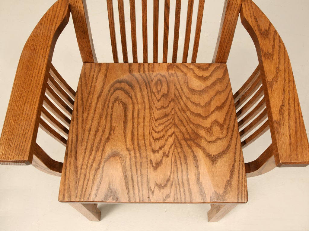 Set of 4 Vintage Oak Mission Style Dining Chairs at 1stdibs