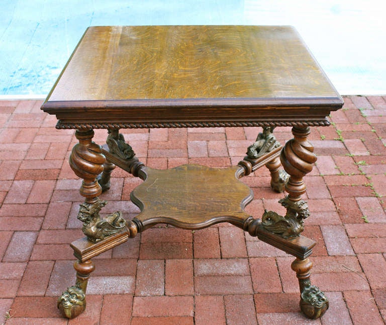 British Arts and Crafts Square Center Table at 1stdibs