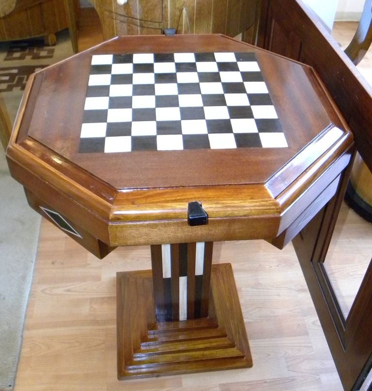 Art Deco Game table Chess Checkers Backgammon at 1stdibs