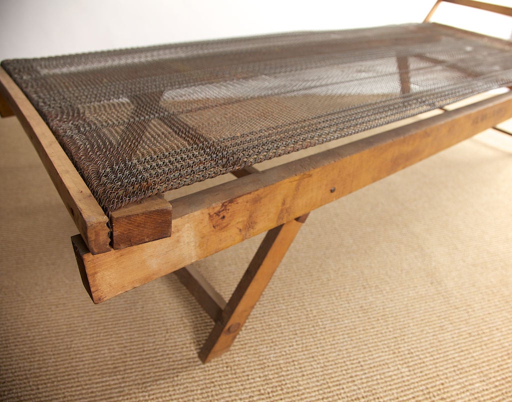 c1910 Wooden Folding Cot at 1stdibs
