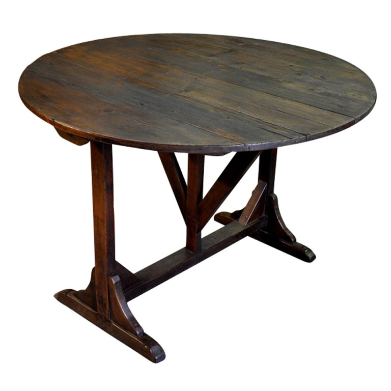Oval French Wine Tasting Table at 1stdibs