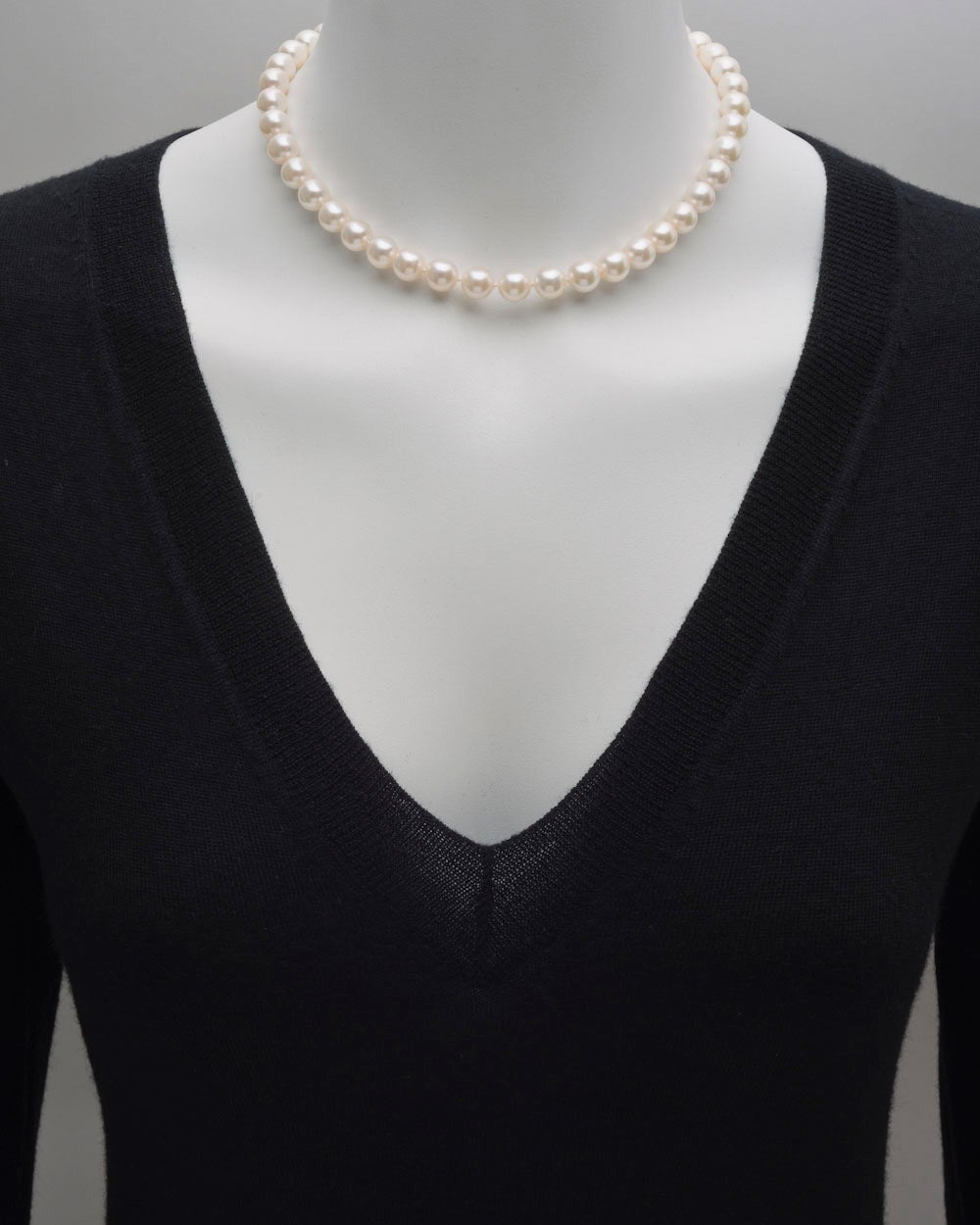 Mikimoto Cultured Akoya Pearl Necklace at 1stdibs